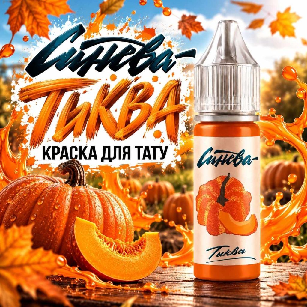 Тыква — Синева — Краска для тату Краска для тату Тату-краска «Синева» Тыква